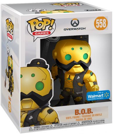 Figurine Funko Pop Overwatch #558 B.O.B - Métallique & 15 cm