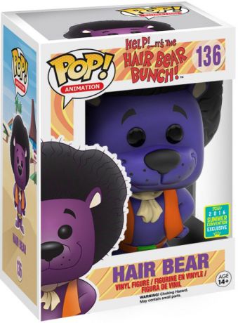 Figurine Funko Pop Hanna-Barbera #136 Ours de cheveux Violet (Aidez-moi! ... C'est le groupe d'ours de cheveux!)