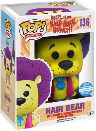 Figurine Funko Pop Hanna-Barbera #136 Ours de Cheveux Jaune (Aidez-moi! ... C'est le groupe d'ours de cheveux!)