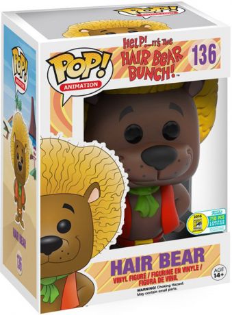 Figurine Funko Pop Hanna-Barbera #136 Ours de Cheveux Marron (Aidez-moi! ... C'est le groupe d'ours de cheveux!)