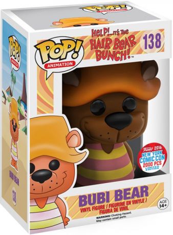Figurine Funko Pop Hanna-Barbera #138 Ours Bubi (Aidez-moi! ... C'est le groupe d'ours de cheveux!)