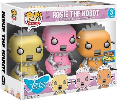 Figurine Funko Pop Hanna-Barbera Rosie le Robot Femme de Ménage - 3 pack (les Jetsons)