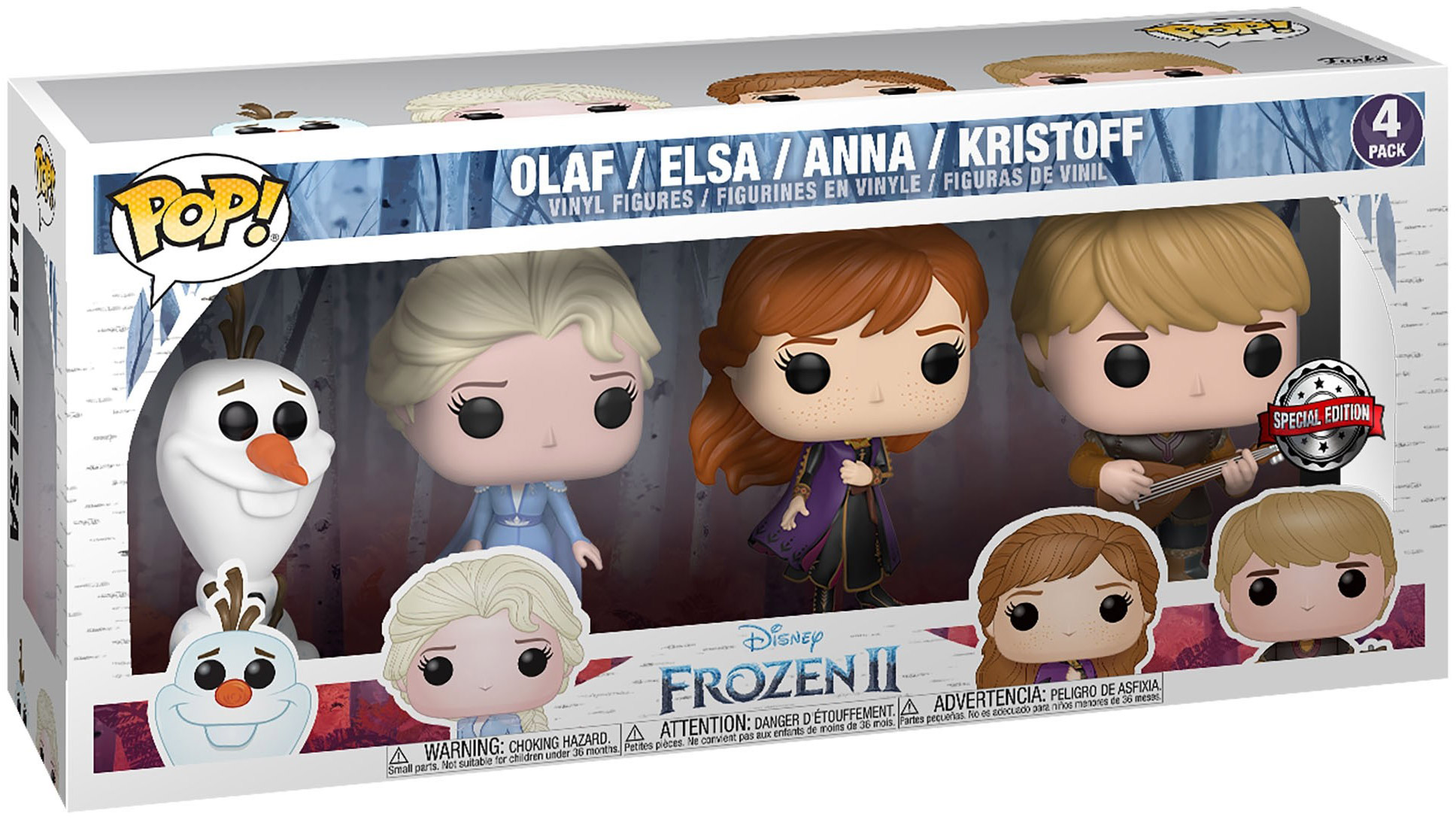 Pack de 3 mini figurines Funko Pop! Disney - La Reine des neiges