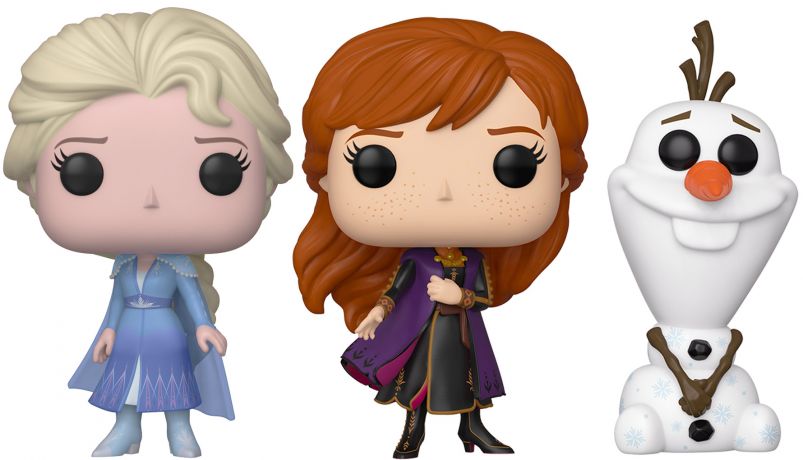 Figurine Funko Pop La Reine des Neiges II [Disney] Elsa, Olaf & Anna - 3 pack