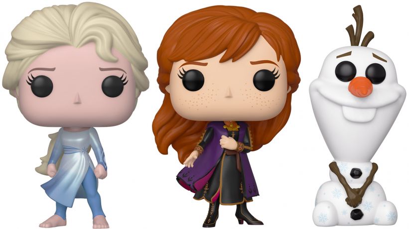 Figurine Funko Pop La Reine des Neiges II [Disney] Elsa, Olaf & Anna - 3 pack