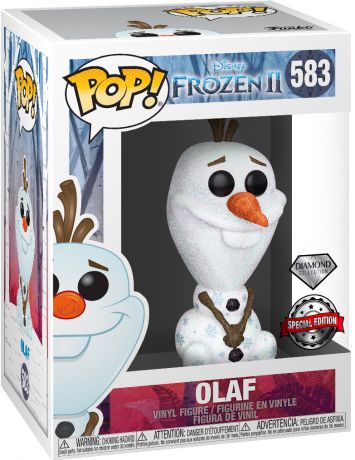 Figurine Funko Pop La Reine des Neiges II [Disney] #583 Olaf - Pailleté