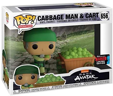 Figurine Funko Pop Avatar: le dernier maître de l'air #656 Cabbage Man & Cart - 2 pack
