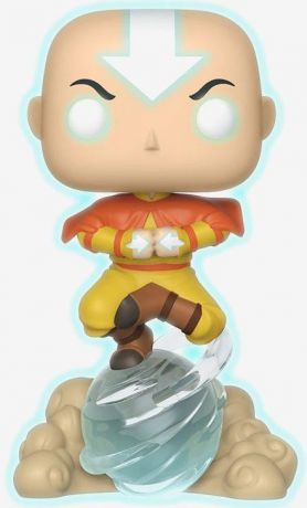 Figurine Funko Pop Avatar: le dernier maître de l'air #541 Aang sur Airscooter - Brillant dans le noir [Chase]