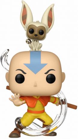 Figurine Funko Pop Avatar: le dernier maître de l'air #534 Aang avec Momo