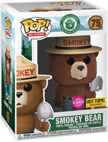 Figurine Funko Pop Icônes de Pub #75 Smokey Bear - Floqué