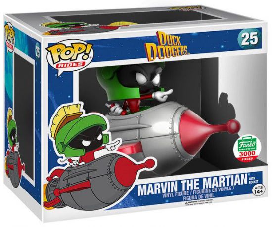 Figurine Funko Pop Looney Tunes #25 Marvin le Martien avec Fusée
