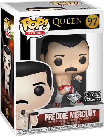 Figurine Funko Pop Queen #97 Freddie Mercury - Pailleté