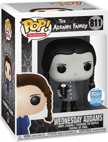 Figurine Funko Pop La Famille Addams #811 Wednesday Addams - Noir & Blanc