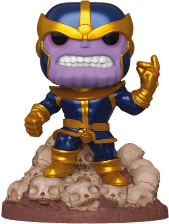 Figurine Funko Pop Marvel Comics #556 Thanos - Métallique & 15 cm