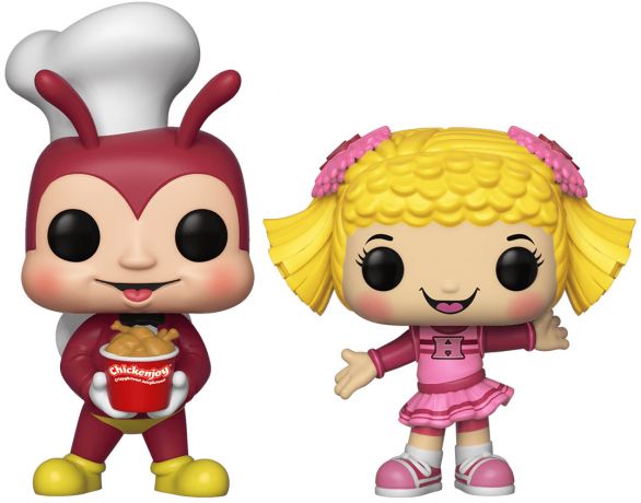 Figurine Funko Pop Icônes de Pub Jollibee & Hetty Spaghetti - 2 pack