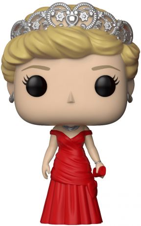 Figurine Funko Pop La Famille Royale #03 Princesse Diana en Robe Rouge [Chase]