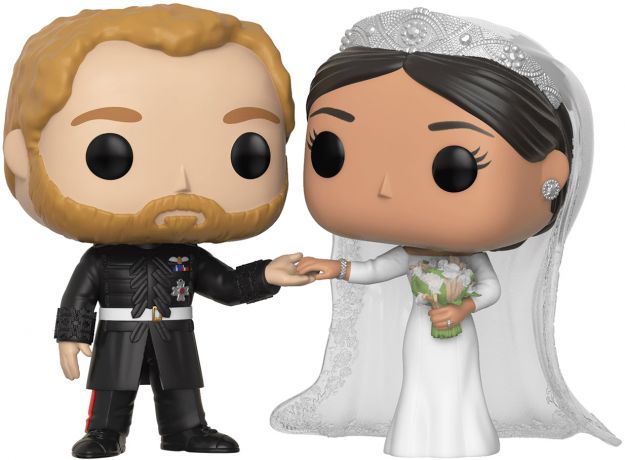 Figurine Funko Pop La Famille Royale Le Duc et Duchesse de Sussex - 2 pack