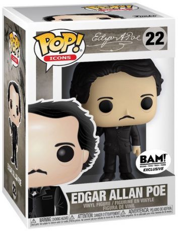 Figurine Funko Pop Personnalités Publiques #22 Edgar Allan Poe avec corbeau