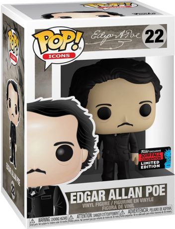 Figurine Funko Pop Personnalités Publiques #22 Edgar Allan Poe avec livre