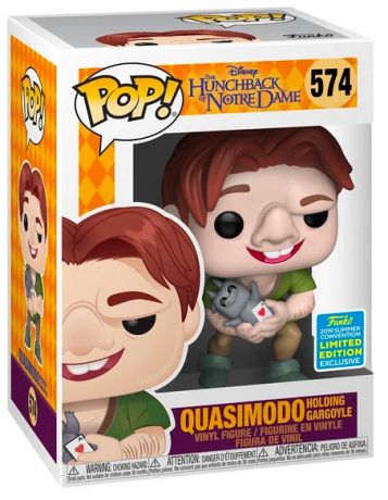 Figurine Funko Pop Le Bossu de Notre Dame [Disney] #574  Quasimodo tenant une gargouille