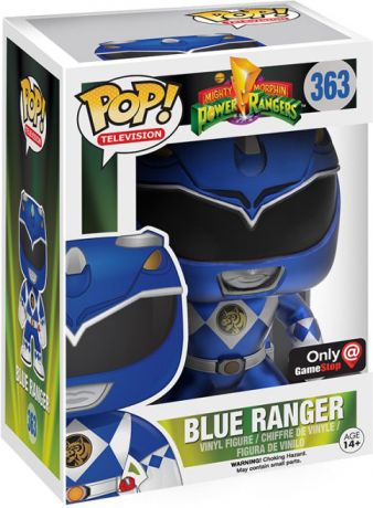 Figurine Funko Pop Power Rangers #363 Blue Ranger - Métallique