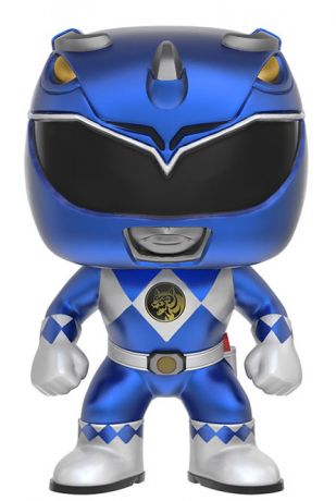 Figurine Funko Pop Power Rangers #363 Blue Ranger - Métallique