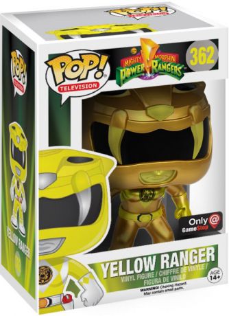 Figurine Funko Pop Power Rangers #362 Ranger Jaune - Gold