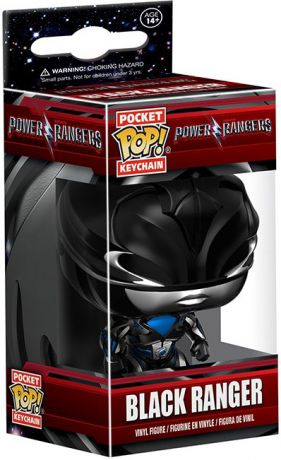 Figurine Funko Pop Power Rangers Ranger Noir - Porte-clés