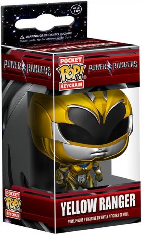 Figurine Funko Pop Power Rangers Ranger Jaune - Porte-clés