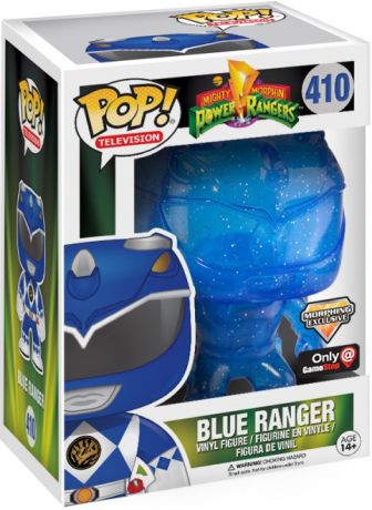 Figurine Funko Pop Power Rangers #410 Ranger Bleu - Translucide