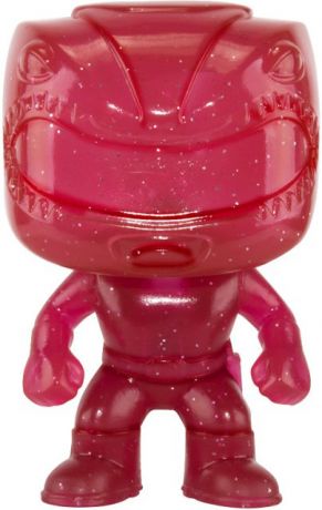 Figurine Funko Pop Power Rangers #412 Ranger Rouge - Translucide