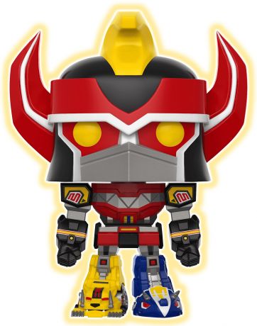 Figurine Funko Pop Power Rangers #497 Megazord - Brillant dans le noir & 15 cm