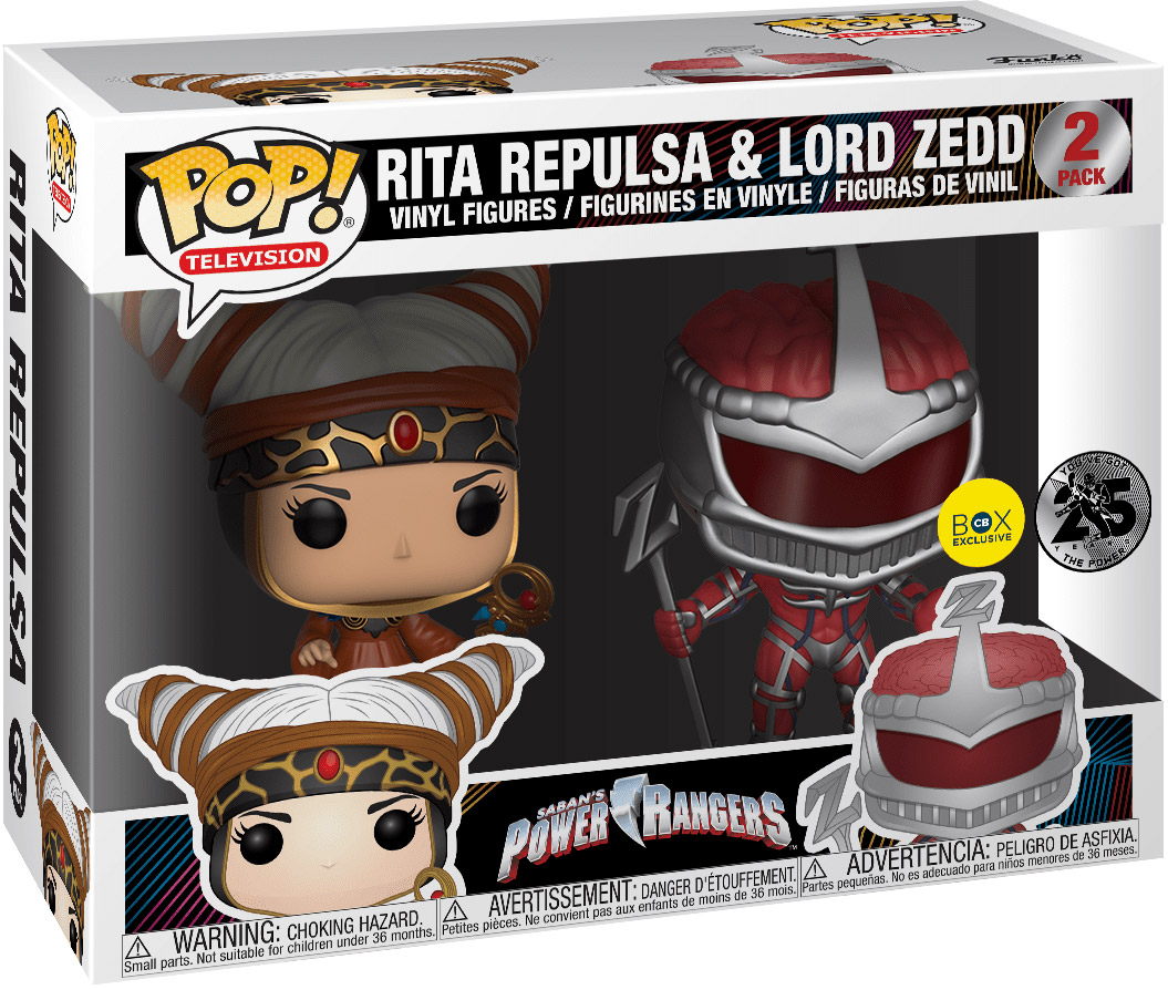 Power Rangers Rita R Figure Figurine Pop Power Rangers pas cher : Rita & Lord Zedd - 2 pack