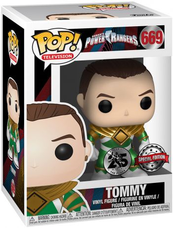 Figurine Funko Pop Power Rangers #669 Tommy - Métallique 