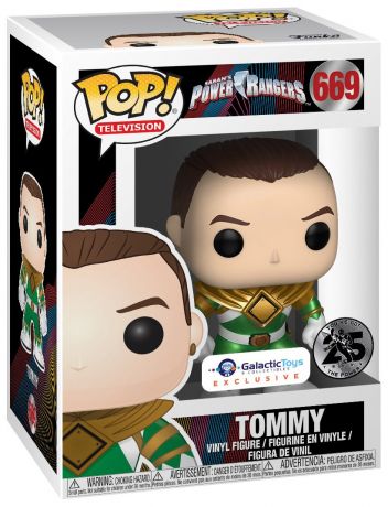 Figurine Funko Pop Power Rangers #669 Tommy - Métallique 