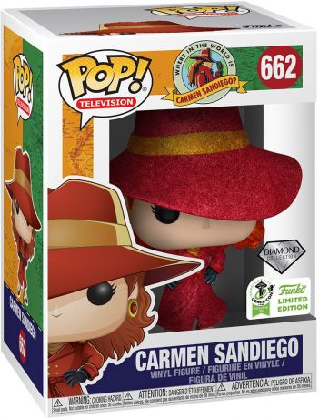 Figurine Funko Pop Carmen Sandiego #662 Carmen Sandiego - Pailleté
