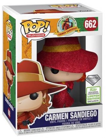 Figurine Funko Pop Carmen Sandiego #662 Carmen Sandiego - Pailleté