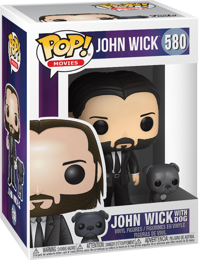 Figurine Pop John Wick #580 pas cher : John Wick avec son Chien
