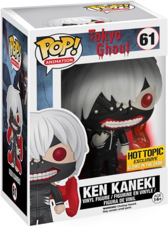 Figurine Funko Pop Tokyo Ghoul #61 Ken Kaneki - Brillant dans le noir