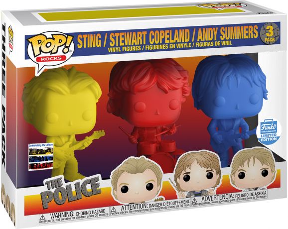 Figurine Funko Pop The Police Sting, Stewart Copelant & Andy Summers - 3 pack