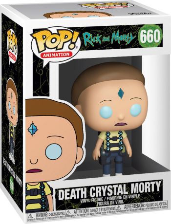 Figurine Funko Pop Rick et Morty #660 Morty avec Cristal de Mort