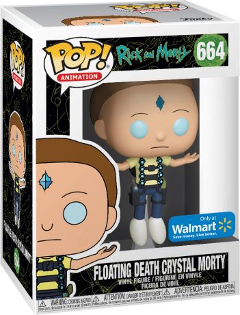 Figurine Funko Pop Rick et Morty #664 Morty Flottant avec Cristal de Mort