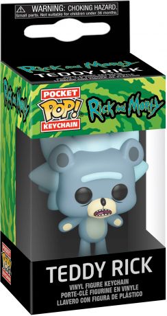 Figurine Funko Pop Rick et Morty Teddy Rick - Porte-clés