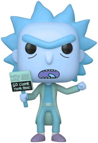 Figurine Funko Pop Rick et Morty #659 Hologram Rick Clone