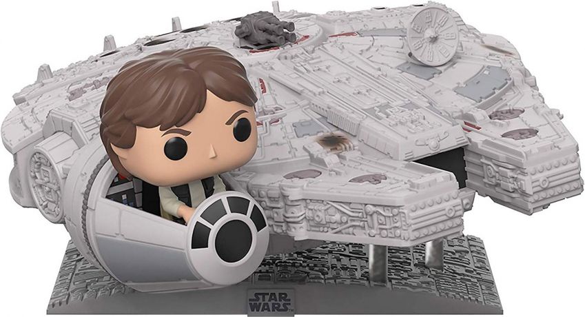 Figurine Funko Pop Star Wars 7 : Le Réveil de la Force #321 Han Solo dans le Faucon Millenium - 33 cm