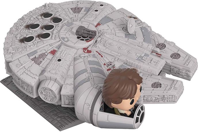 Figurine Funko Pop Star Wars 7 : Le Réveil de la Force #321 Han Solo dans le Faucon Millenium - 33 cm