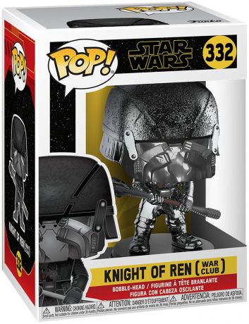 Figurine Funko Pop Star Wars 9 : L'Ascension de Skywalker #332 Chevalier de Ren - Chrome Hématite