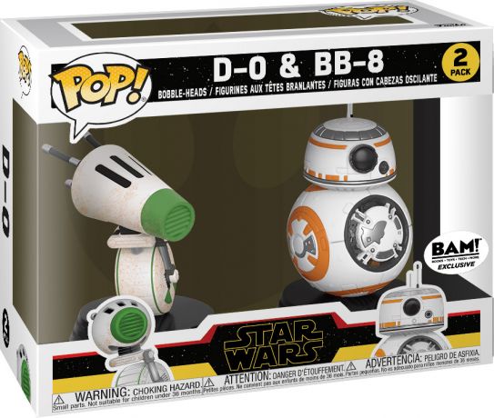 Figurine Funko Pop Star Wars 9 : L'Ascension de Skywalker D-0 & BB-8 - 2 pack