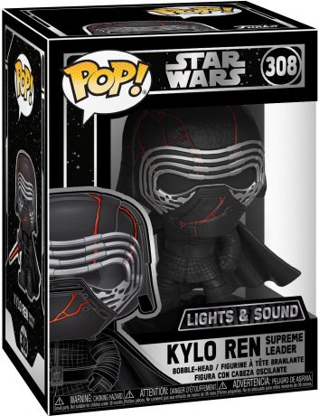 Figurine Funko Pop Star Wars 9 : L'Ascension de Skywalker #308 Kylo Ren Supreme Leader - Brillant dans le Noir & Sonore