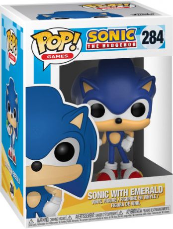 Figurine Funko Pop Sonic le Hérisson #284 Sonic avec émeraude